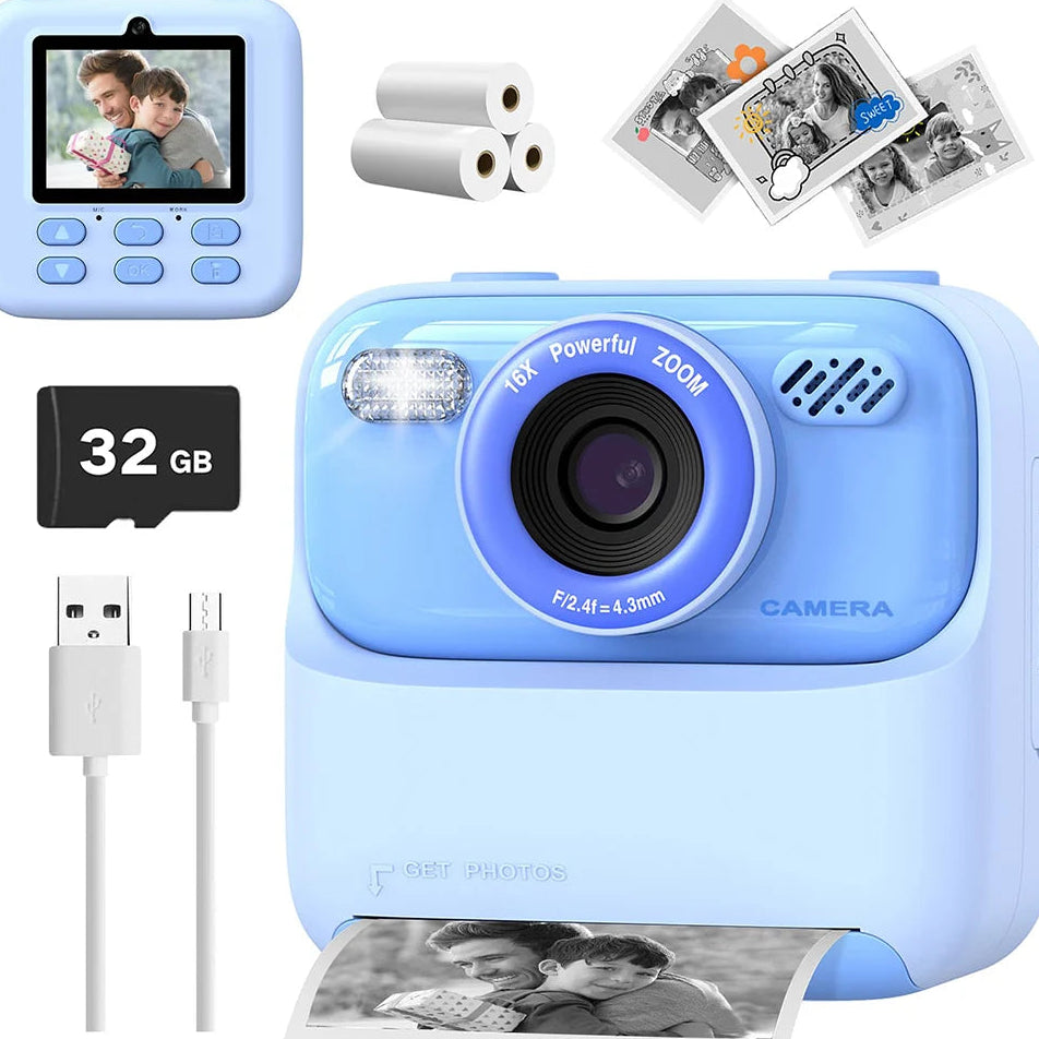 Mega Pack Ahorro: Cámara Instantánea Mivoxt + 10 Rollos (Más de 600 fotos)