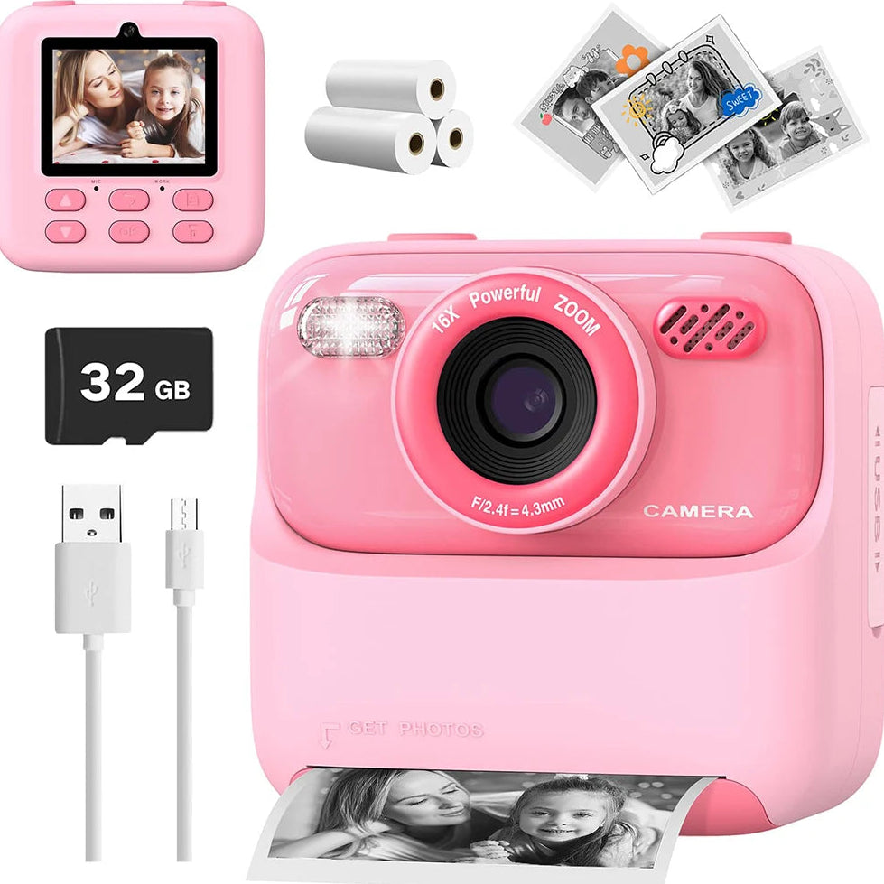 Mega Pack Ahorro: Cámara Instantánea Mivoxt + 10 Rollos (Más de 600 fotos)