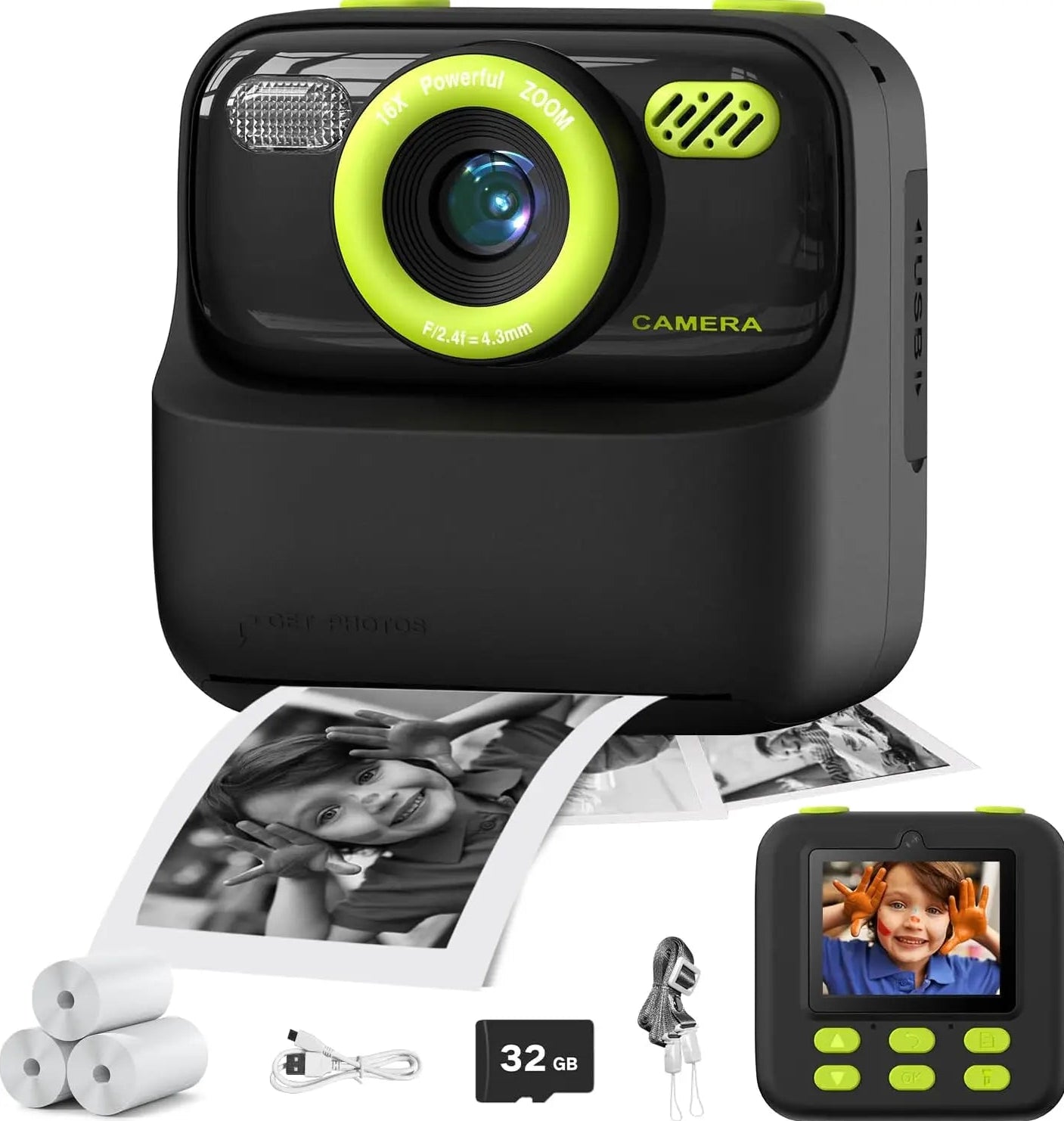 Mega Pack Ahorro: Cámara Instantánea Mivoxt + 10 Rollos (Más de 600 fotos)